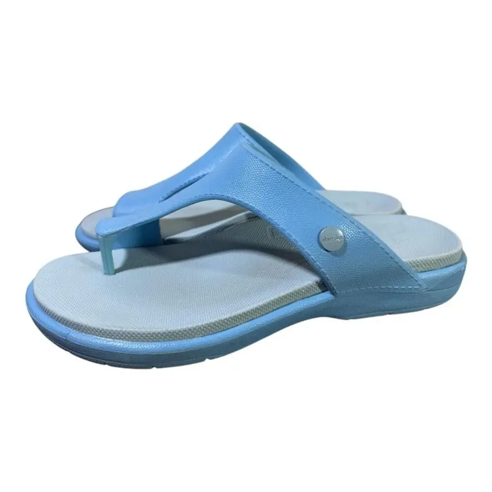 Dansko Krystal Blue Toe Loop Sandal Women size 39 US 9 - Picture 2 of 6